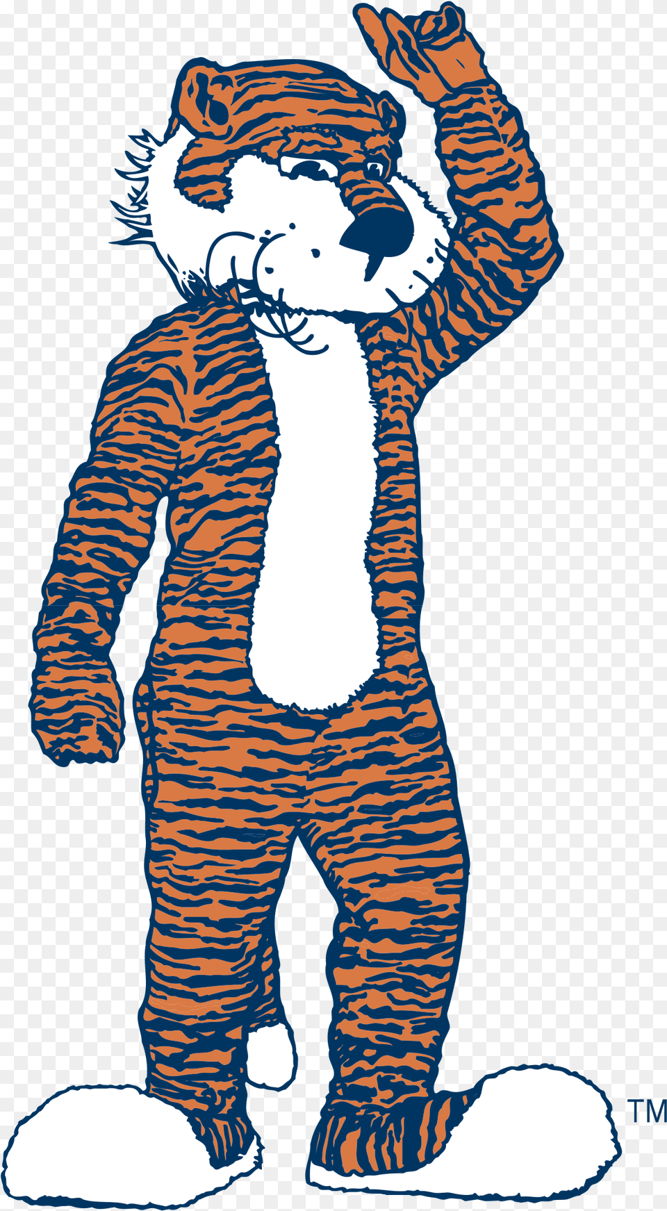 Auburn Tigers 10 Logo Clemson Tigers Mascot, Animal, Mammal, Tiger, Wildlife Png Image
