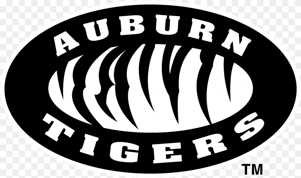 Auburn Tigers Logo Black And White Auburn Tiger Svg Free Png Download