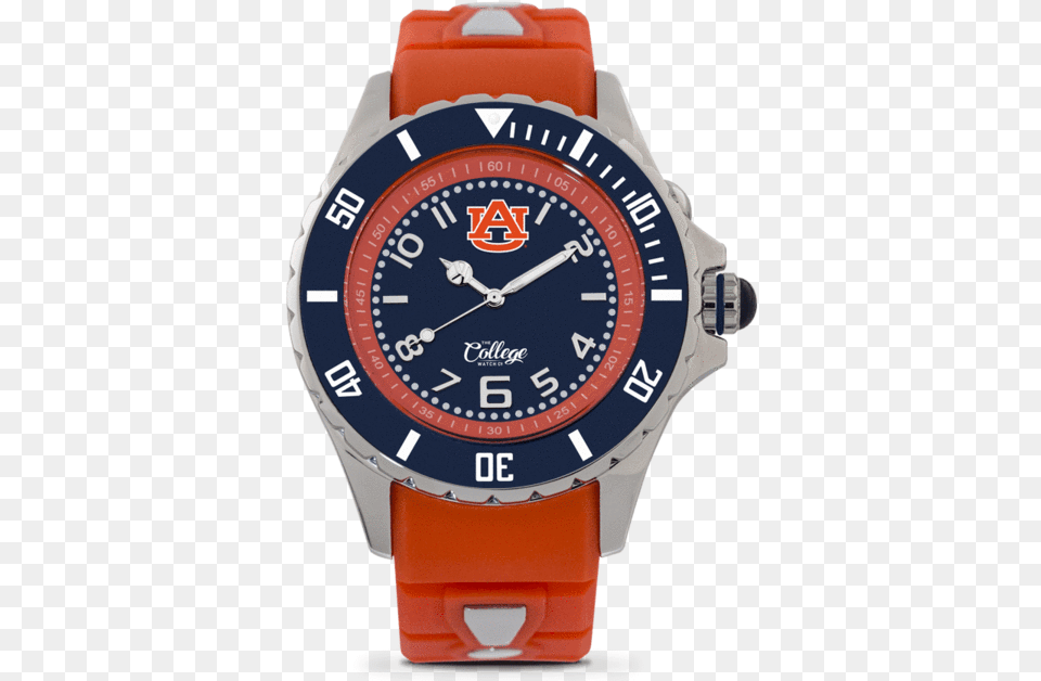 Auburn Tigers Watch Kyboe Silver Midnight Watch, Arm, Body Part, Person, Wristwatch Free Png