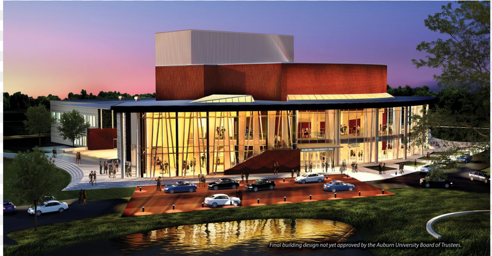 Auburn University Constructs Tvs Designed Performing Arts Building Auburn University, Architecture, Villa, House, Housing Png