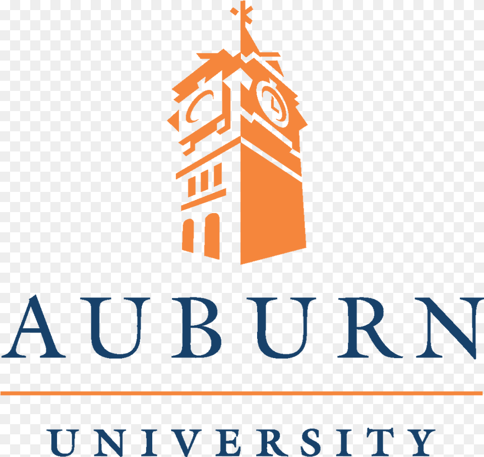 Auburn University School Logo, Architecture, Building, Clock Tower, Tower Free Png Download