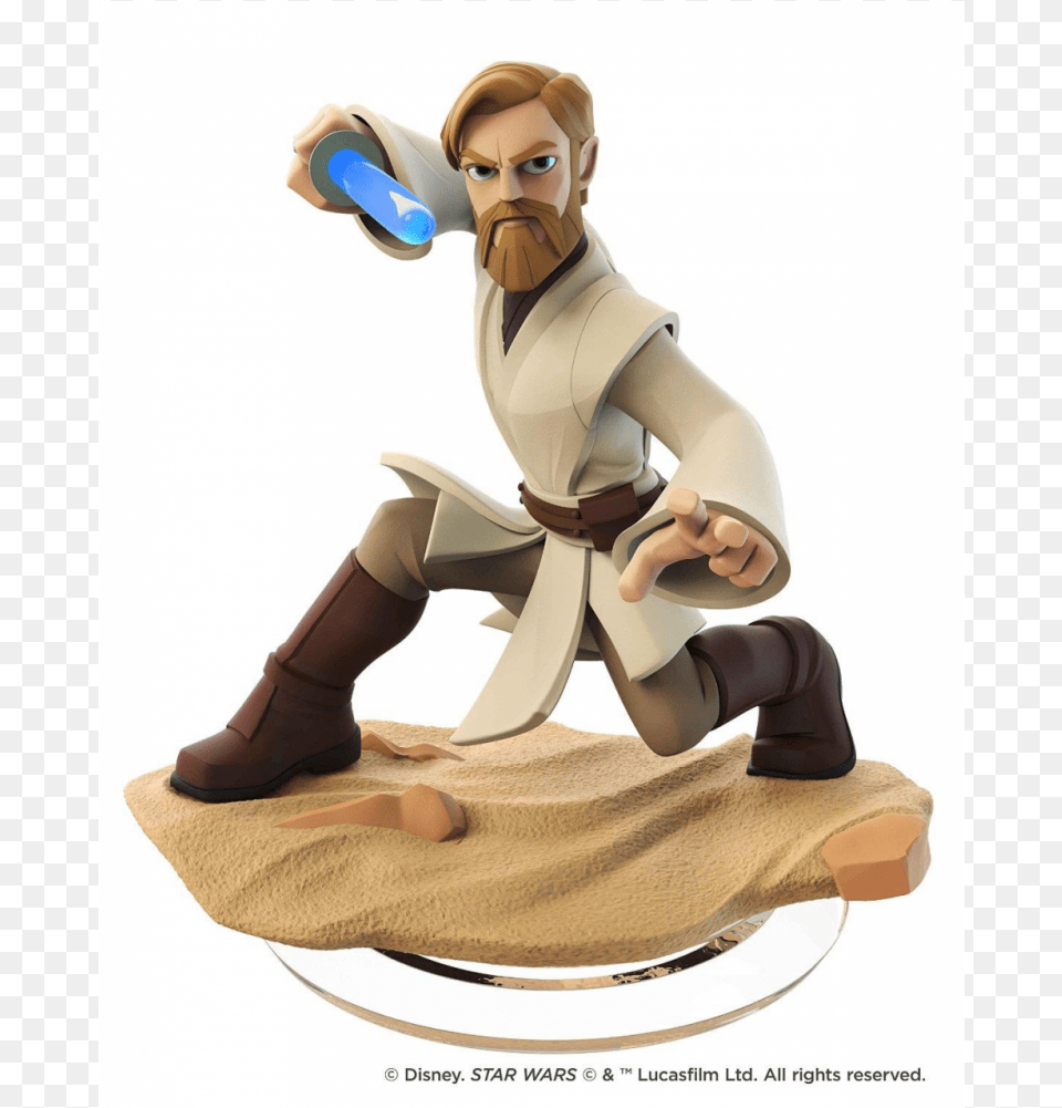 Auction Disney Infinity 30 Edition Obi Wan Kenobi, Figurine, Footwear, Clothing, Shoe Png