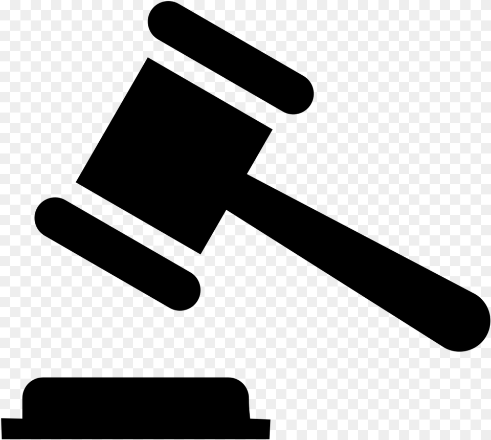 Auction Judge Rule Hammer Court Svg Icon Transparent Judge Hammer Icon, Gray Free Png