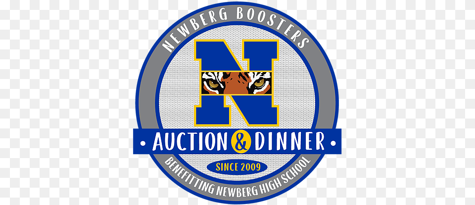 Auction Newbergboosters Emblem, Logo, Symbol, Badge, Building Png Image