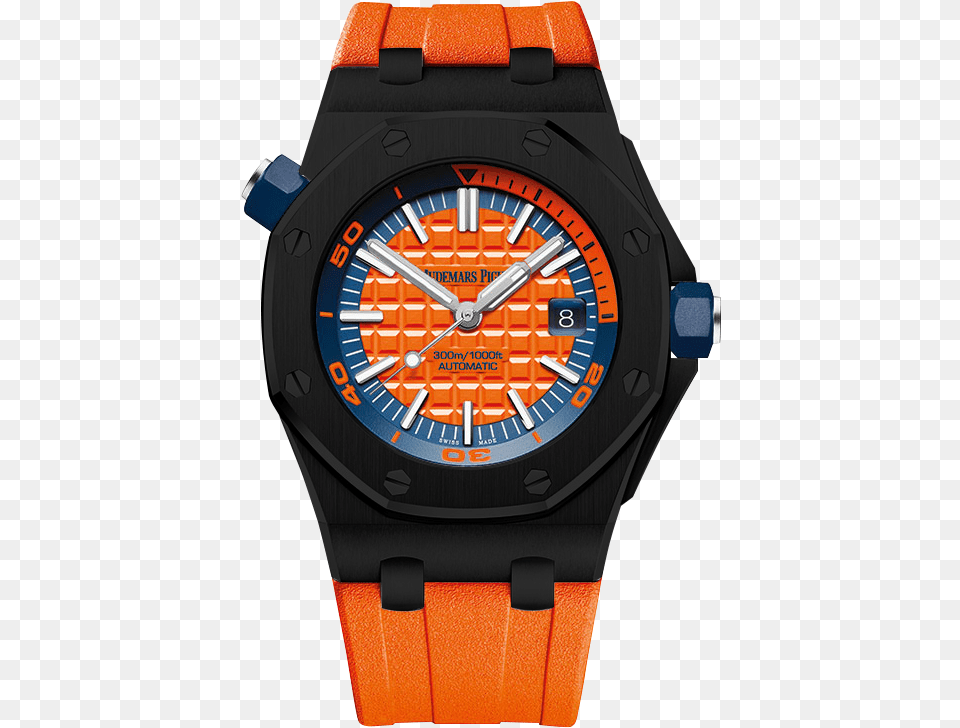 Audemars Piguet Diver Black Venom, Arm, Body Part, Person, Wristwatch Png Image