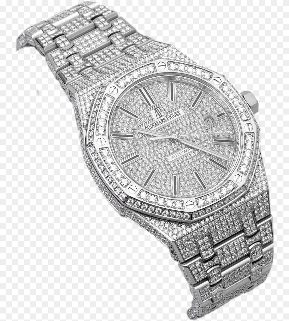 Audemars Rolex Watch Jewelry Diamonds Bussdown Buss Down Rolex, Arm, Body Part, Person, Wristwatch Png Image
