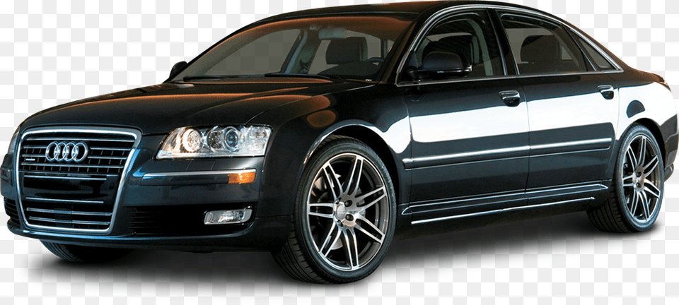 Audi A8 Black Car Audi A8 Quattro 2008, Alloy Wheel, Vehicle, Transportation, Tire Free Transparent Png