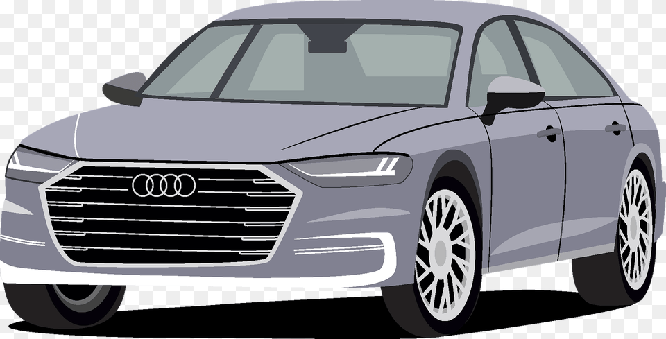 Audi A8 Clipart, Car, Vehicle, Transportation, Sedan Free Png Download