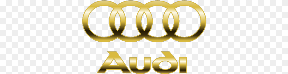 Audi Logo Gold, Text Free Png Download