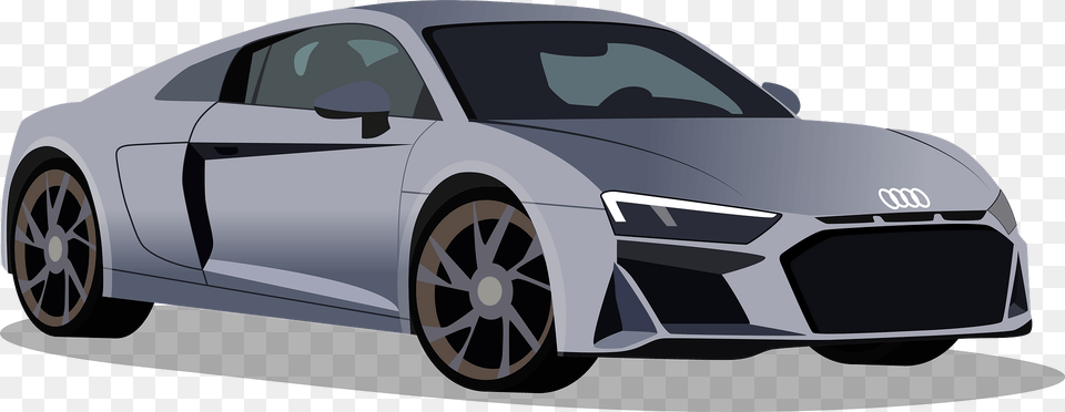 Audi R8 Clipart, Car, Vehicle, Coupe, Transportation Free Png Download