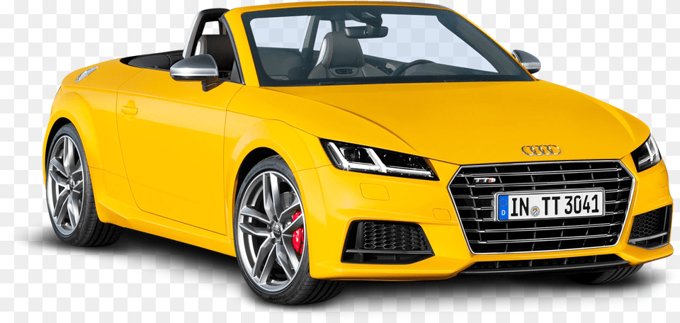 Audi Yellow Audi Car, Vehicle, Transportation, Wheel, Machine Png Image
