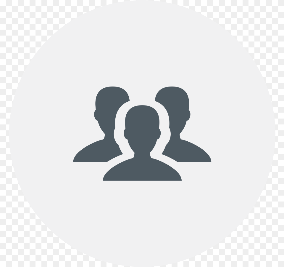 Audience Adidas Logo Circle Black And White, Silhouette, Person, Head, Face Free Png