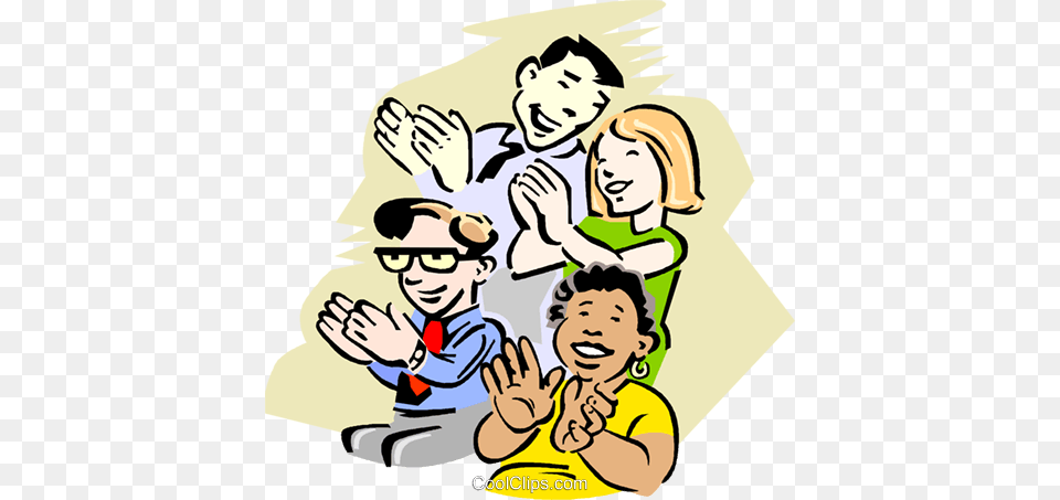 Audience Clapping Royalty Free Vector Clip Art Illustration, Baby, People, Person, Face Png Image