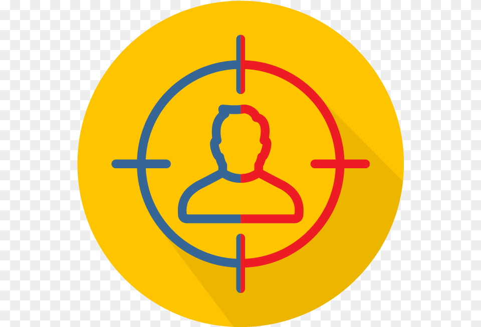 Audience Definition Amp Segmentation Crosshair Icon, Person, Symbol, Disk, Face Free Transparent Png