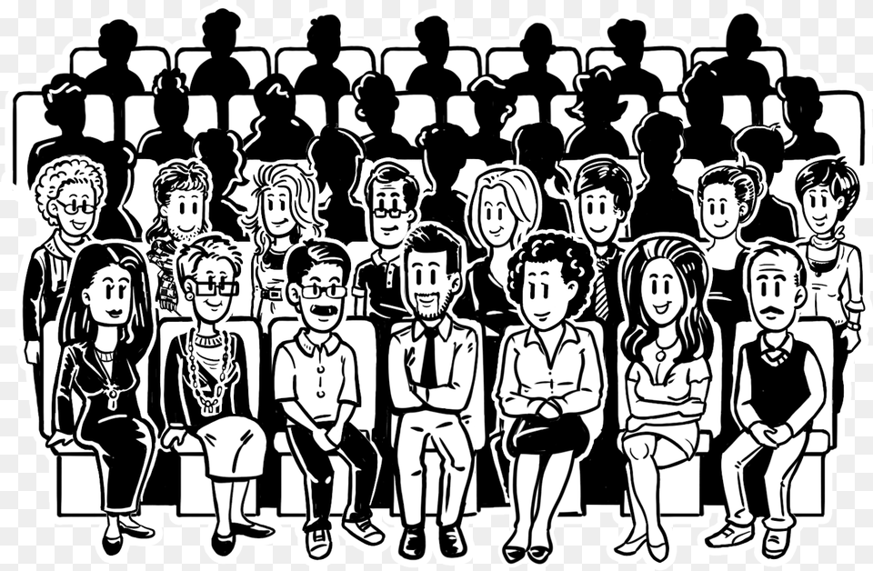 Audience Drawing At Getdrawings Audience Drawing Easy, Art, People, Male, Person Free Png