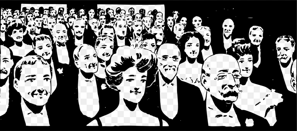 Audience Theatre The Arts Mass Media Drawing Audience Black And White Clip Art, Gray Png