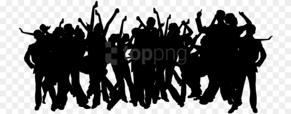 Audience Vector Happy Crowd Crowd Of People, Lighting, Nature, Night, Outdoors Free Png