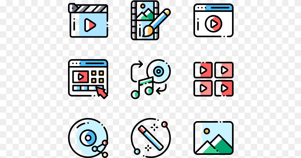 Audio And Video Edition Automatization Icon, Qr Code Png