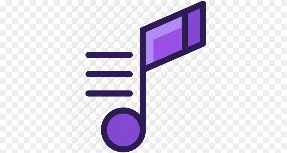 Audio Colored Icons Multi Music Music Note Note Sound Icon, Purple Free Png