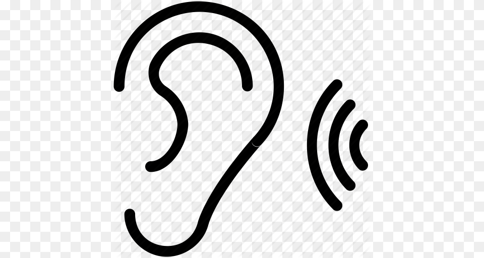 Audio Ear Hearing Listening Icon, Text, Electronics, Hardware Png Image