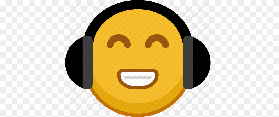 Audio Emoji Emoticon Headphones Music Smile Sound Icon, Electronics Free Png