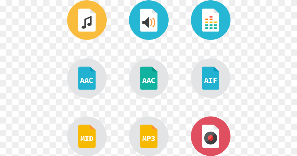 Audio Files 10 Icons Audio File Format Icons, Scoreboard, Text Free Transparent Png