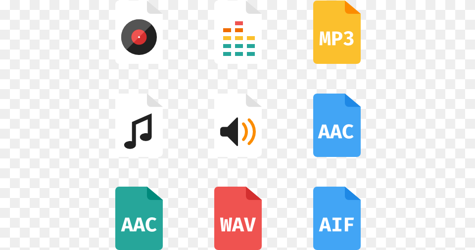 Audio Files 10 Icons Diagram, Text Free Png