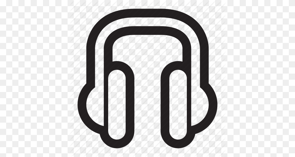 Audio Headphones Listen Music Podcast Icon, Gate, Cutlery, Fork, Bag Png