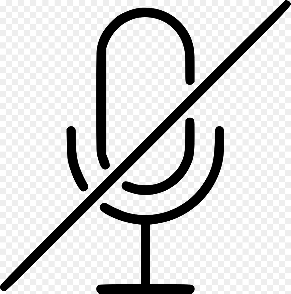 Audio Mic Record Broadcast Mic Mute Icon, Bow, Weapon Free Png