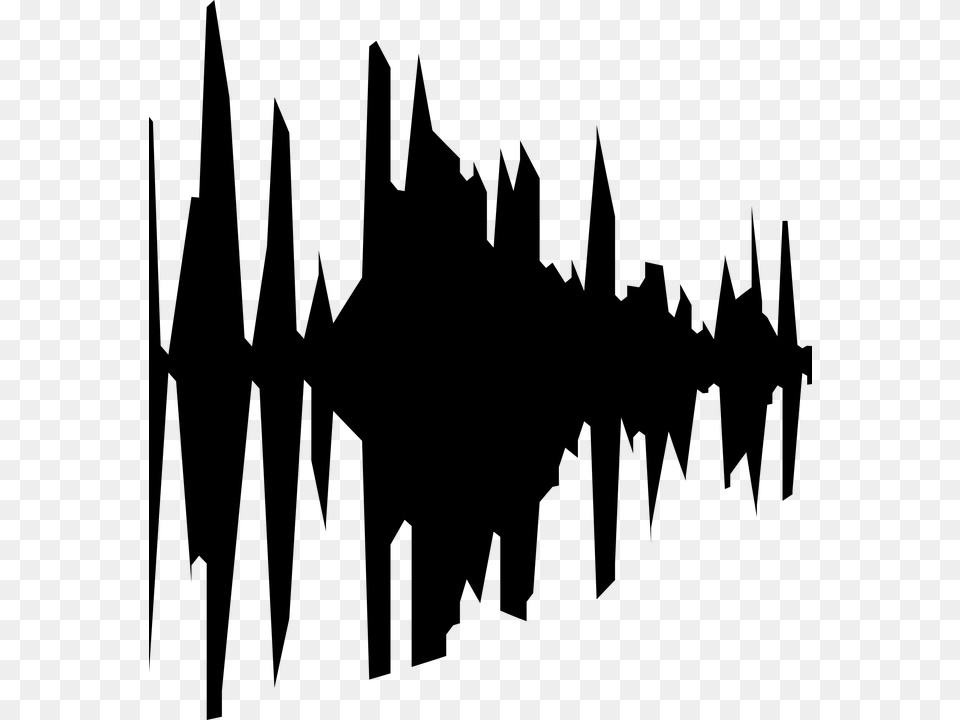 Audio Music Sound Acoustic Wave Computer Icons, Gray Png