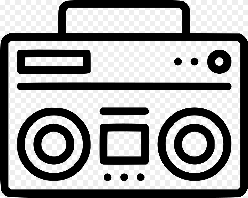 Audio Speaker Music Boombox Radio Sound Icon, Electronics, Stereo Png Image