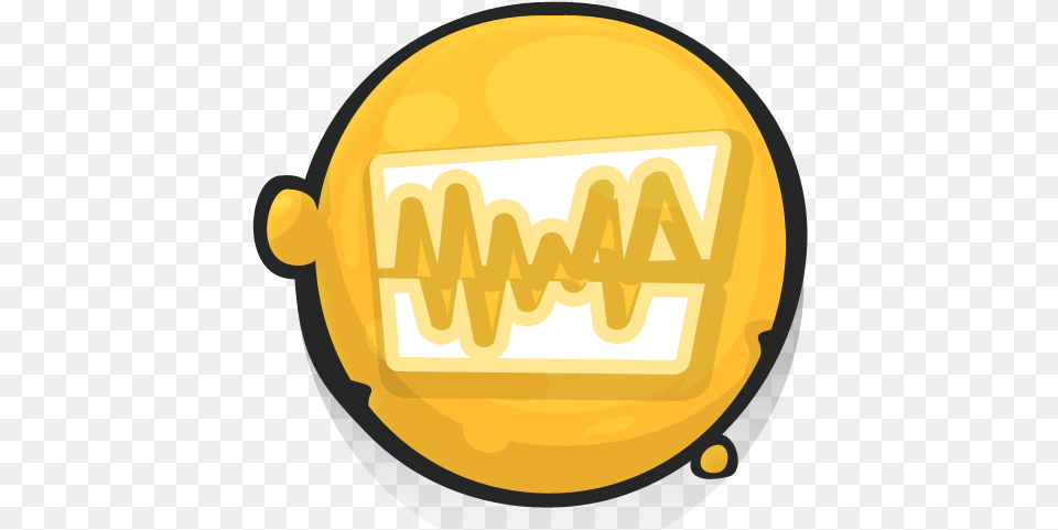 Audio Wave Icon Icon, Logo, Gold, Badge, Symbol Png Image