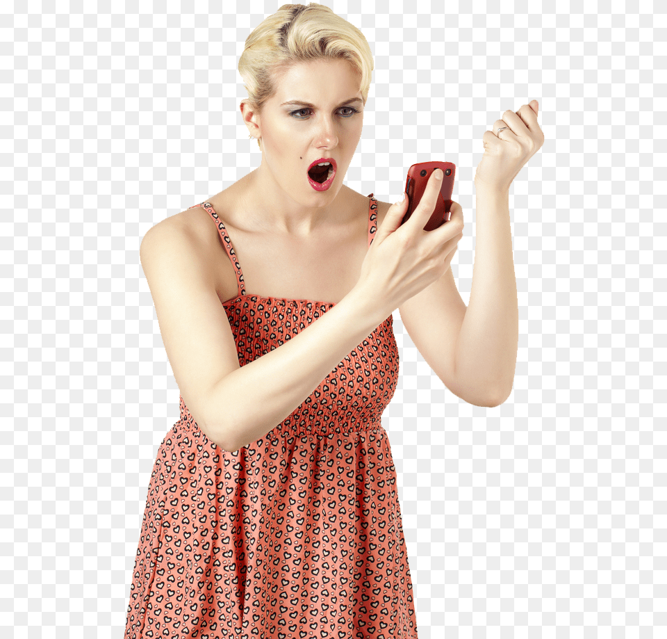 Audio Woman Angry, Adult, Person, Head, Hand Png Image