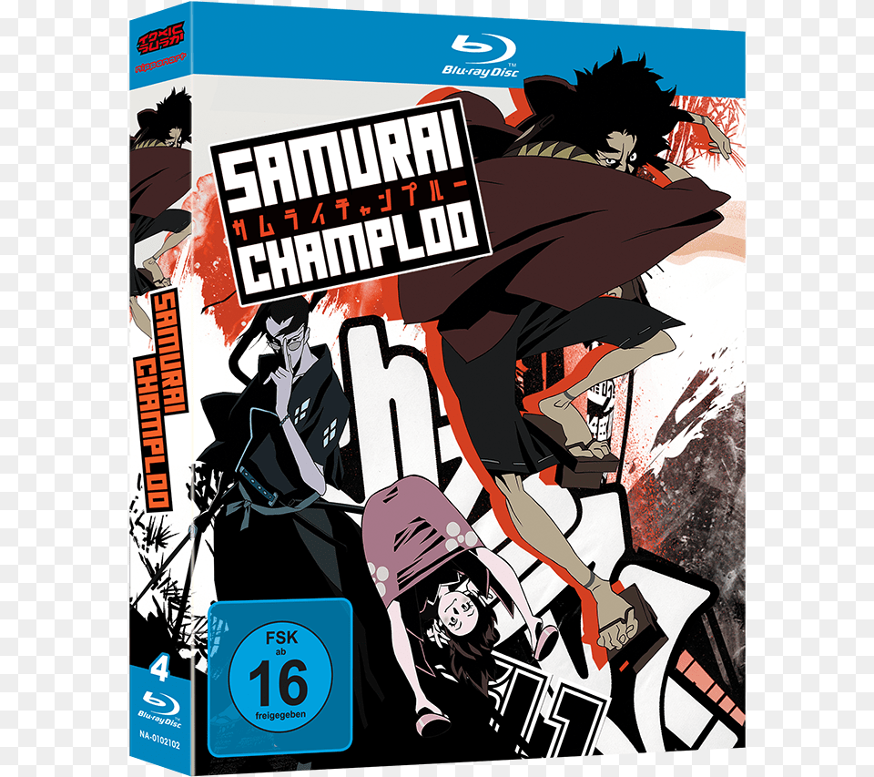 Audioformat Dts Hdma Samurai Champloo Complete Series Box Set Blu Ray, Publication, Book, Comics, Person Free Png
