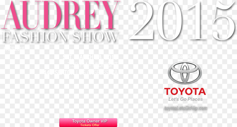 Audrey Fashion Top Logo Toyota, Advertisement, Poster, Text Free Png
