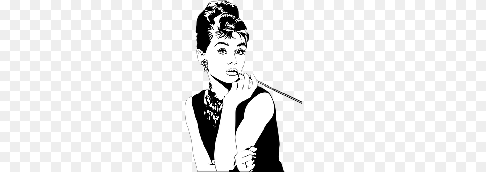 Audrey Hepburn Stencil, Woman, Female, Wedding Png Image