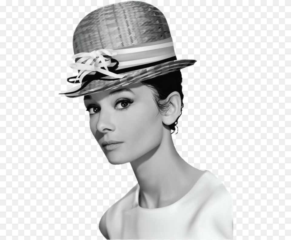 Audrey Hepburn Breakfast At Tiffany S Actor Vintage Audrey Hepburn, Clothing, Sun Hat, Hat, Adult Png Image
