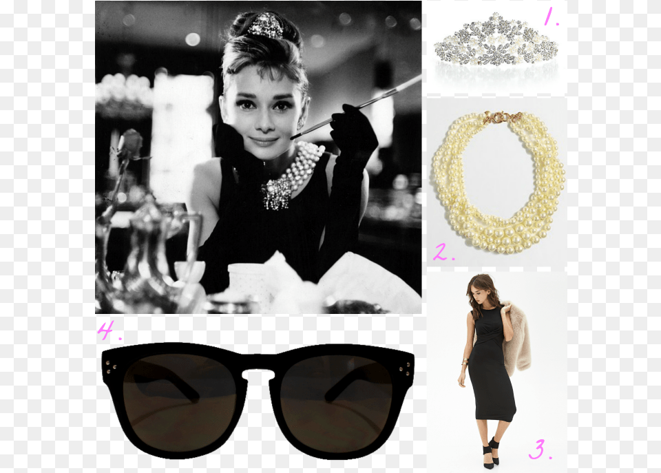 Audrey Hepburn Halloween Coupons Marilyn Monroe Katharine Hepburn, Accessories, Sunglasses, Person, Necklace Free Transparent Png