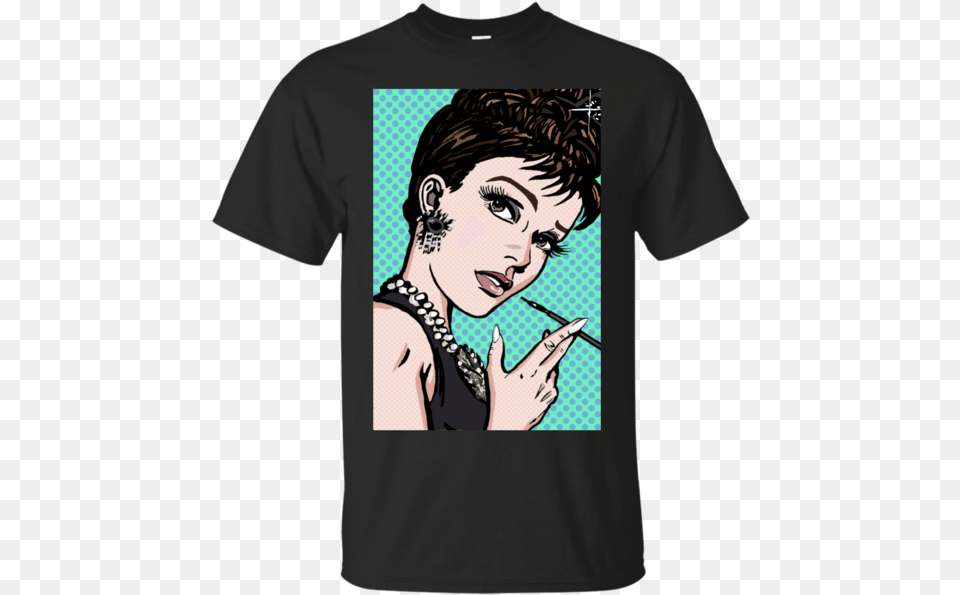 Audrey Hepburn Lichtenstein T Shirt Amp Hoodie Six Pack Coming Soon T Shirt, Clothing, T-shirt, Adult, Female Free Png Download