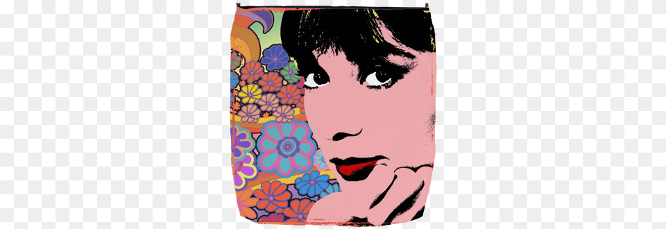 Audrey Hepburn Springtime Audrey Hepburn Blue Dots Messenger Bag, Art, Modern Art, Graphics, Painting Free Png Download