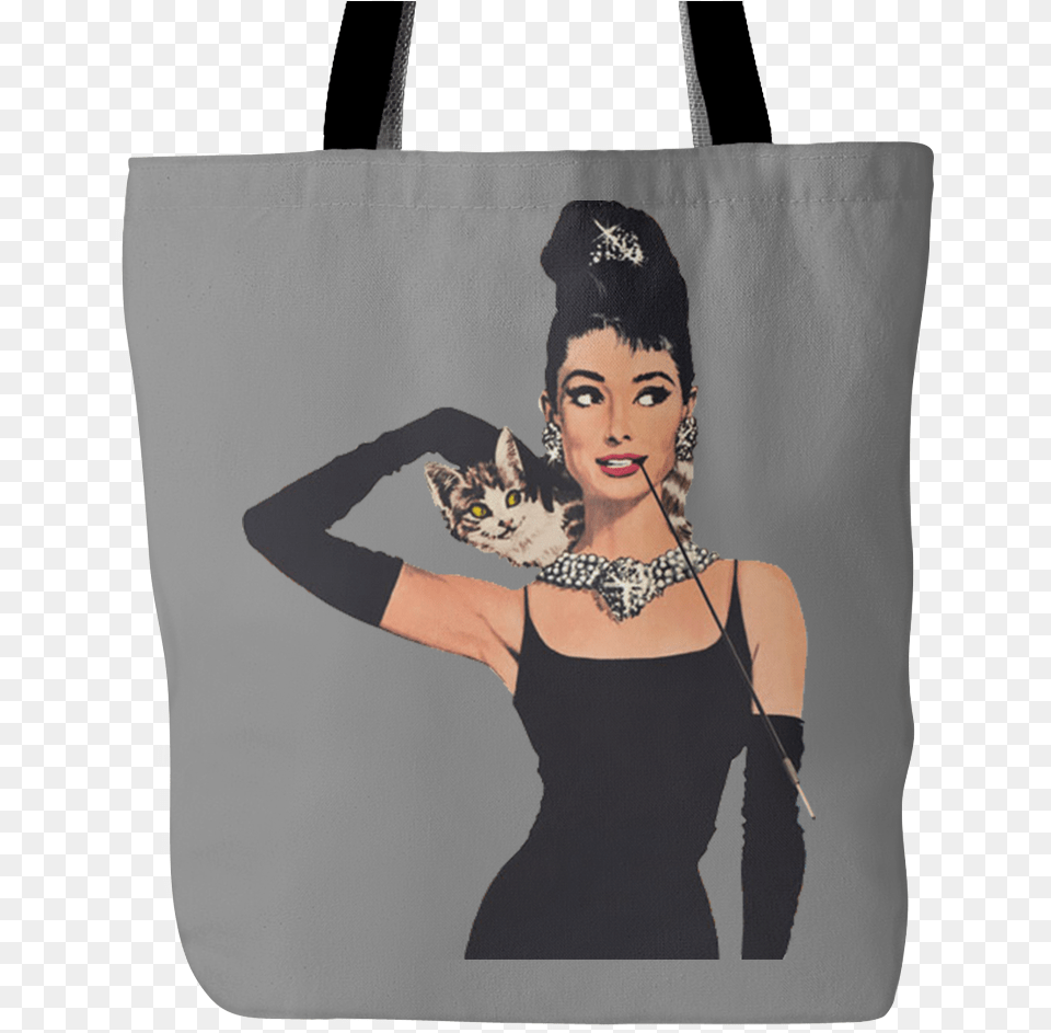 Audrey Hepburn Tote Bags Audrey Hepburn, Accessories, Handbag, Bag, Female Png