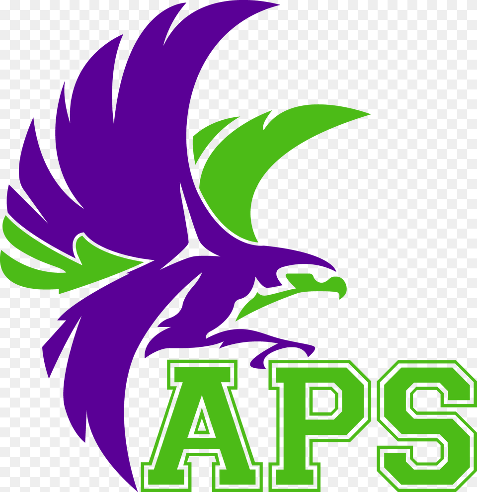Audubon Park School Logo, Green, Dragon, Person Png