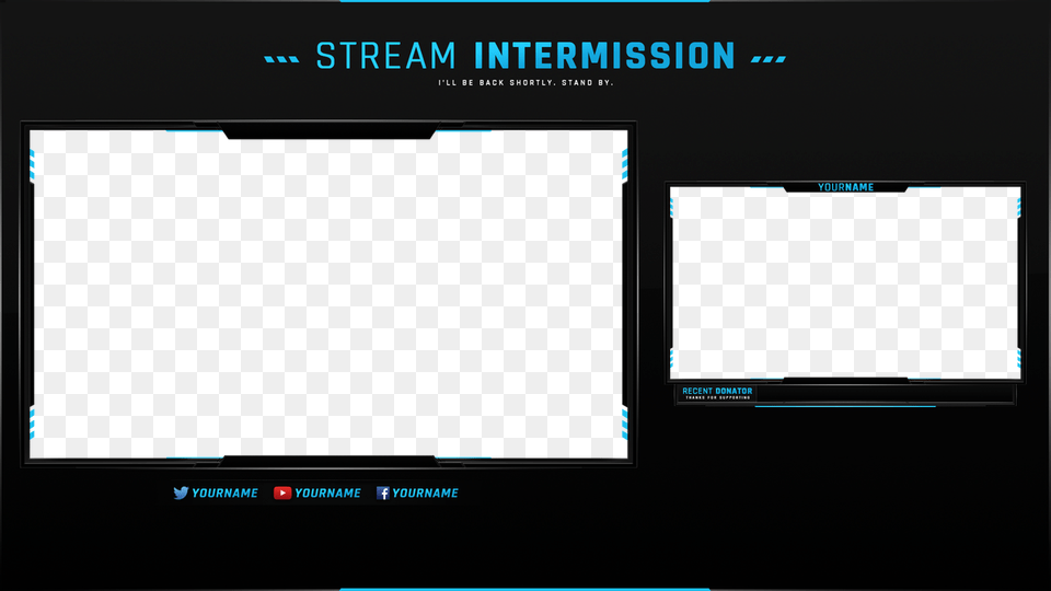 Aug Intermission Overlay Scene Computer Hardware, Electronics, Hardware, Monitor Free Transparent Png