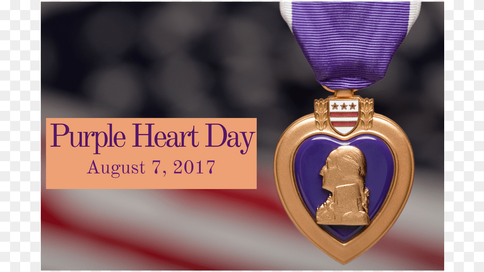 Aug Military Purple Heart Day, Gold, Gold Medal, Trophy, Accessories Free Png Download
