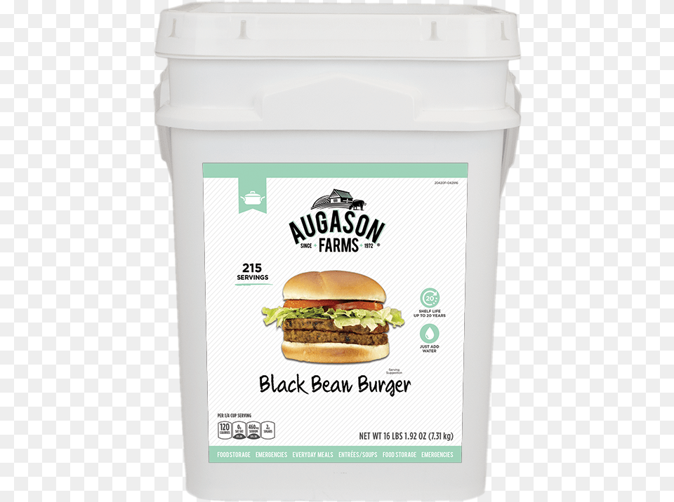 Augason Farms Black Bean Burger Bucket Augason Farms, Food Free Png Download