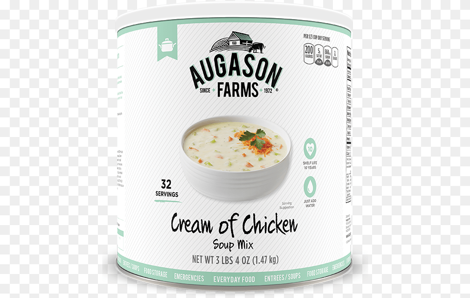 Augason Farms Cream Of Chicken Soup Mix Augason Farms, Food, Meal, Dessert, Dish Free Png