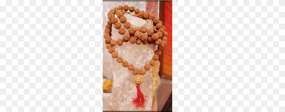 Augen Rudraksha Mala 20 Mm Chicken Meat, Accessories, Ornament, Bead, Bead Necklace Free Png