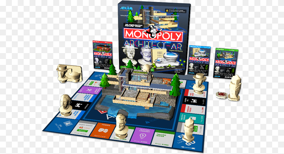 Augmented Reality Architect Monopoly Board Game Design Augmented Reality Board Game, Person Png