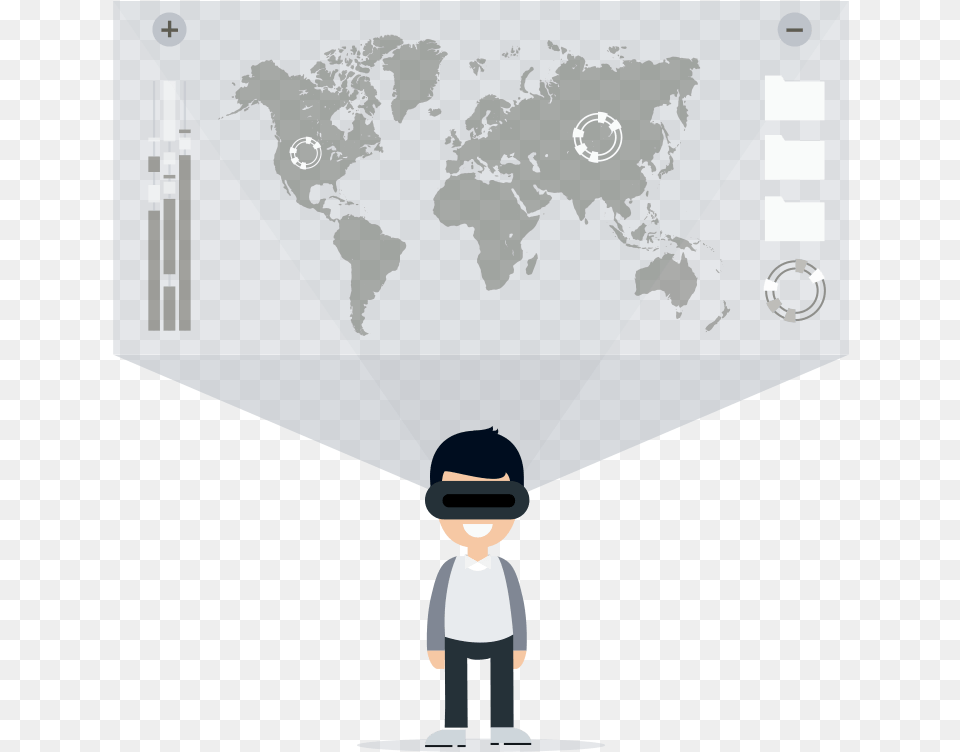Augmented Reality Map Projection Illustration, Chart, Plot, Person, Face Free Transparent Png