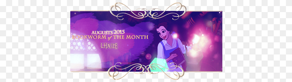 August 2015 Bookworm Of The Month Graphic Design, Greeting Card, Purple, Envelope, Mail Free Png Download